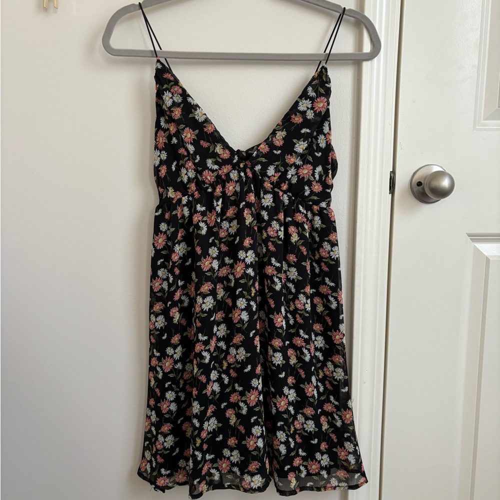 RSQ Black Floral Dress